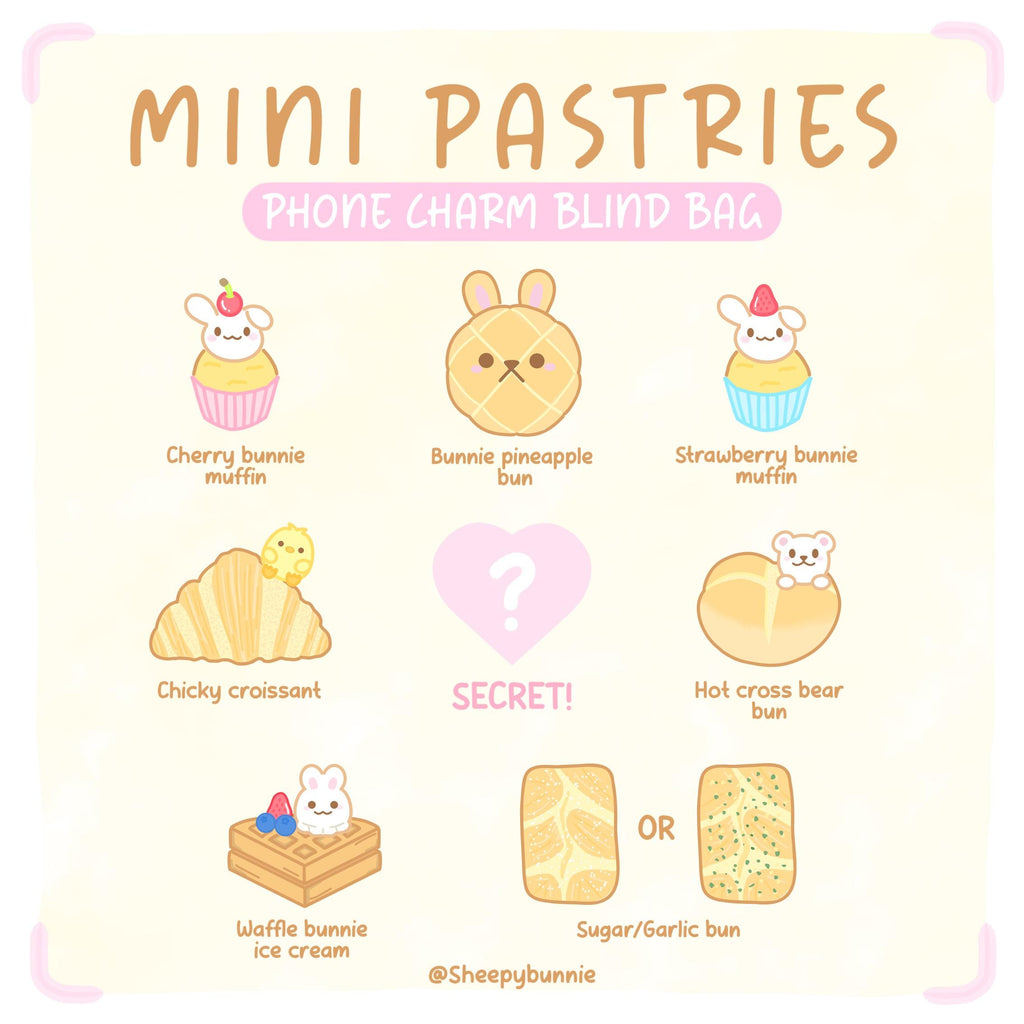 Mini Pastry Phone Charm Blind Bag