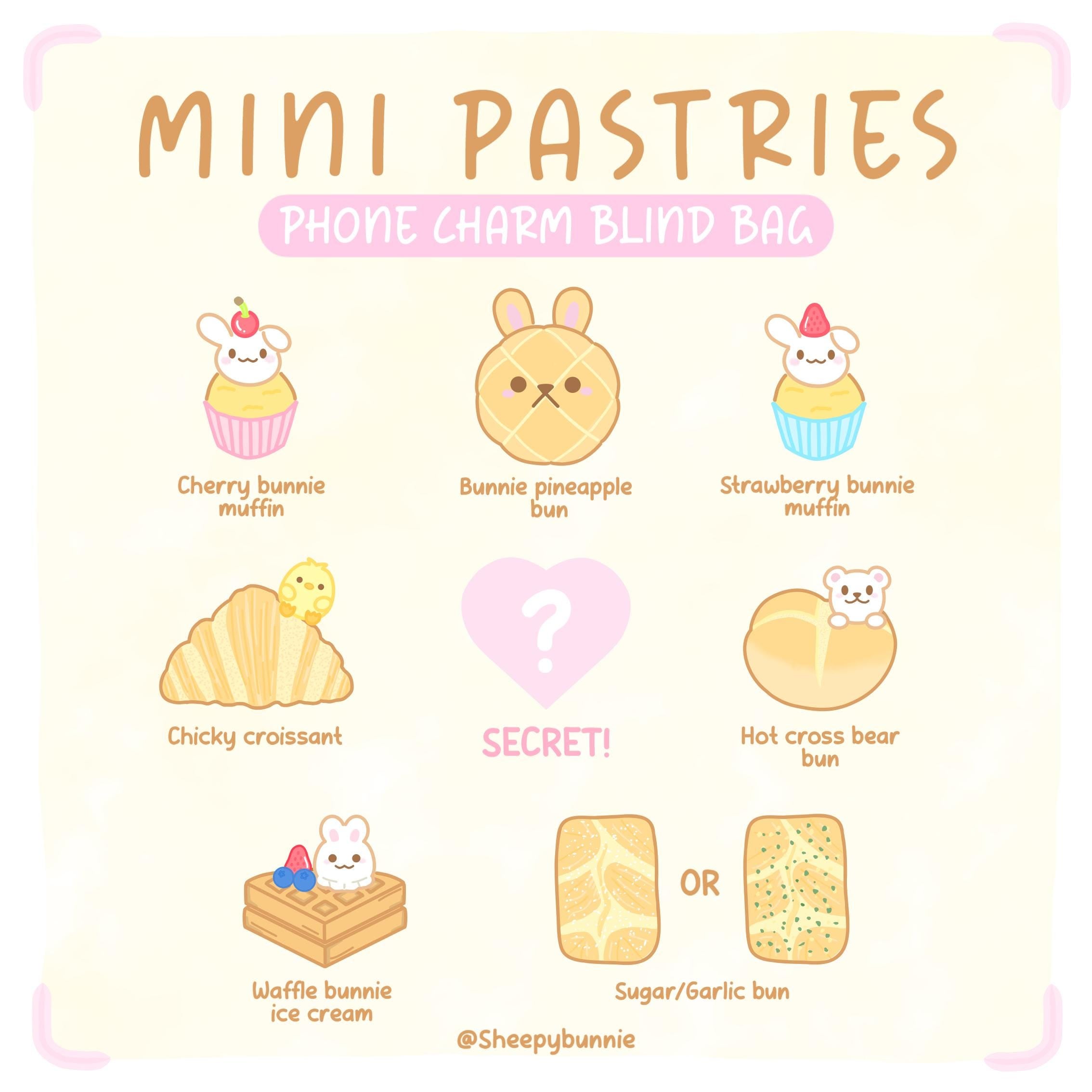 Mini Pastry Phone Charm Blind Bag