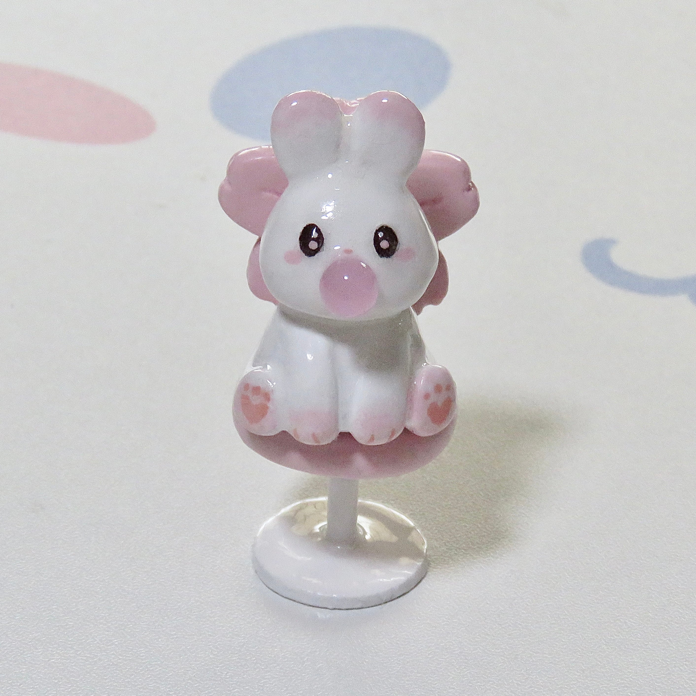 Momobun and Cocobun Sakura Chair Spinner/Desk Friend (Made-to-Order)