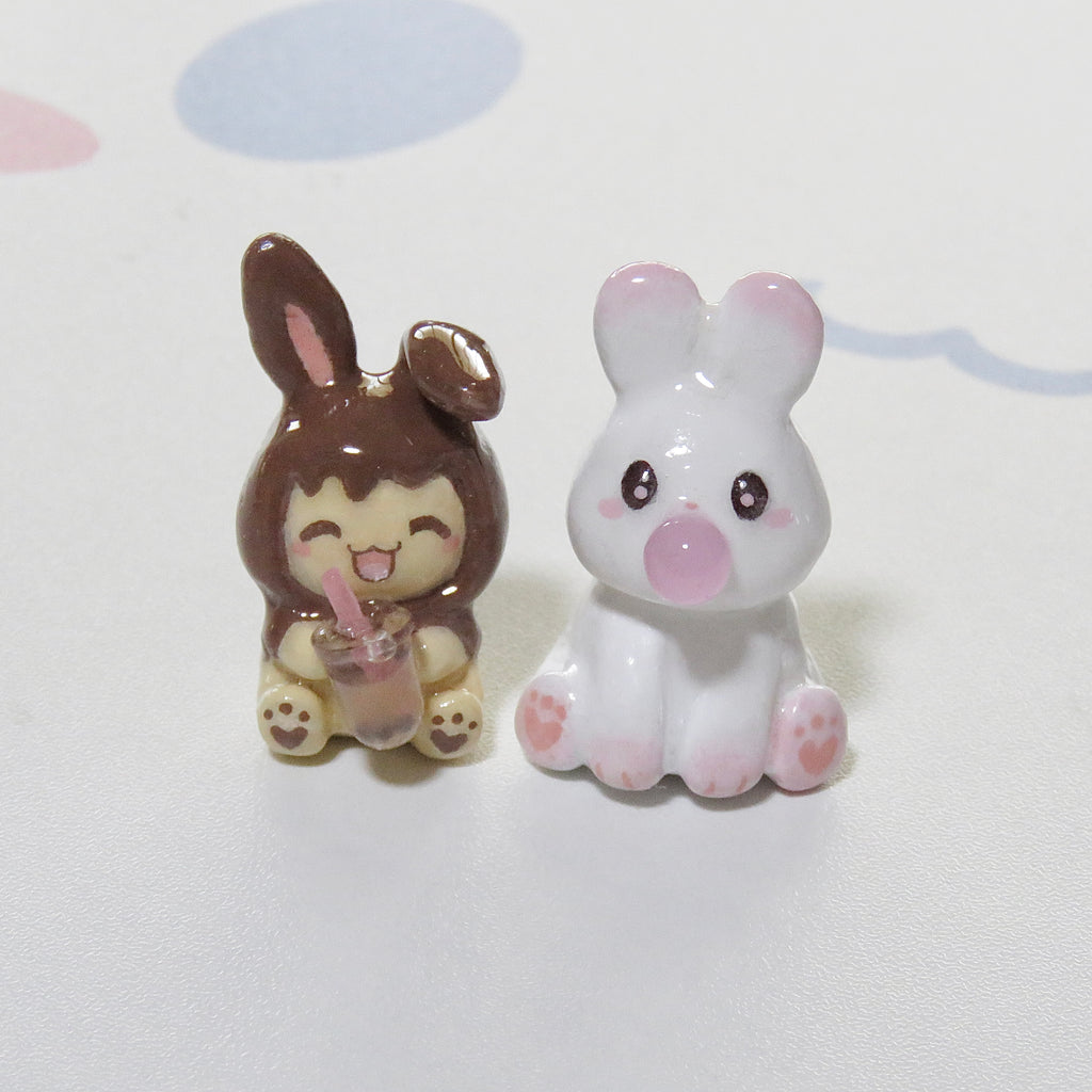 Momobun and Cocobun Sakura Chair Spinner/Desk Friend (Made-to-Order)