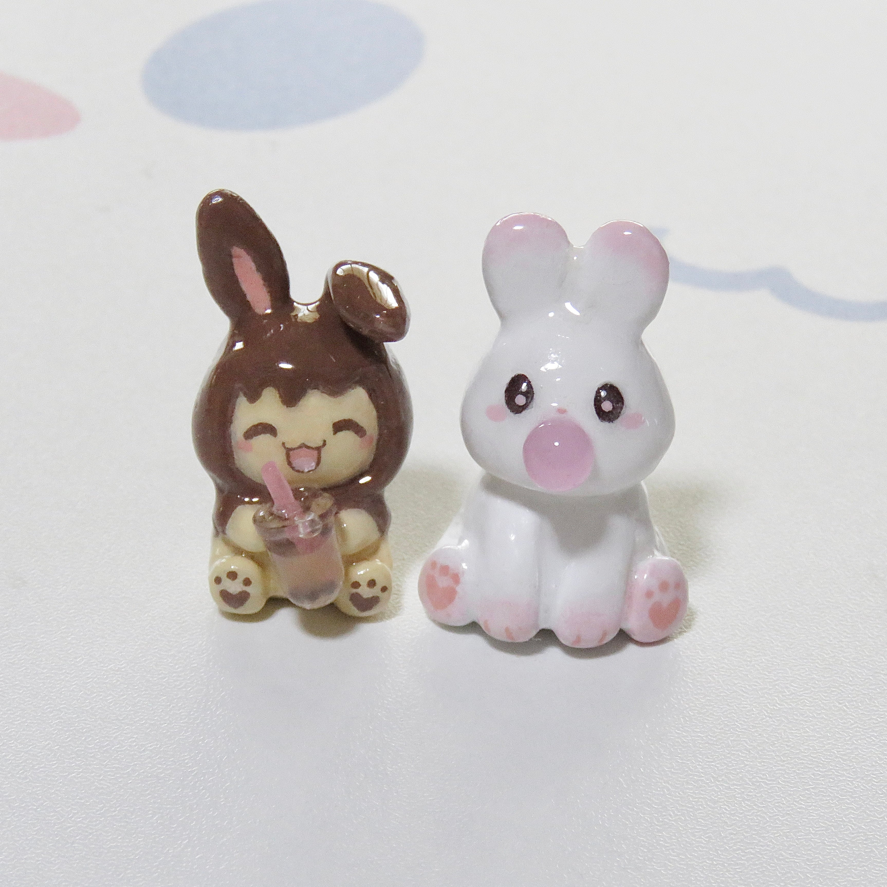 Momobun and Cocobun Sakura Chair Spinner/Desk Friend (Made-to-Order)