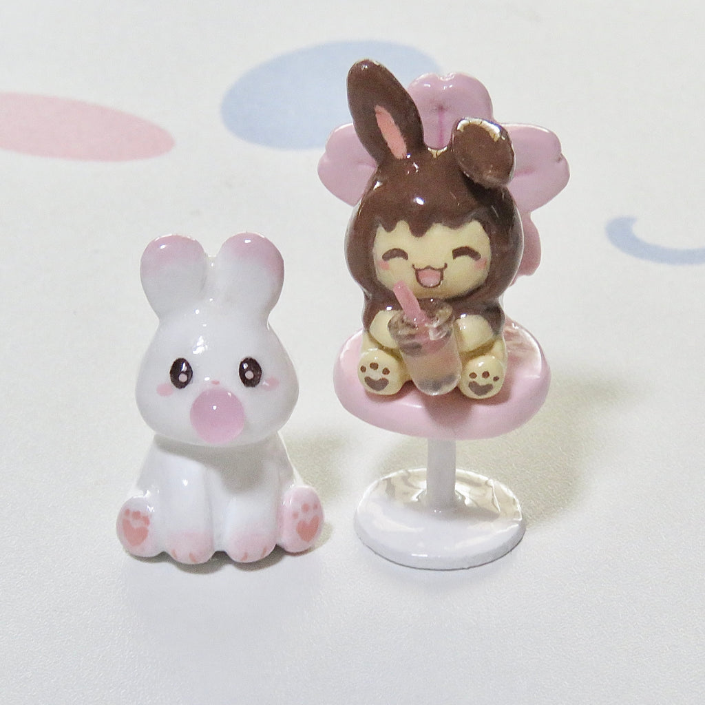 Momobun and Cocobun Sakura Chair Spinner/Desk Friend (Made-to-Order)