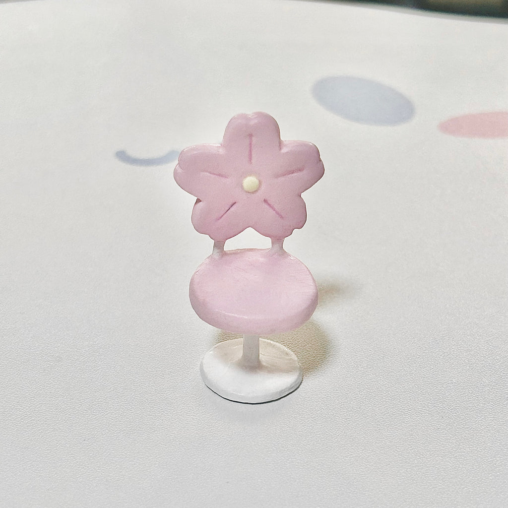Momobun and Cocobun Sakura Chair Spinner/Desk Friend (Made-to-Order)
