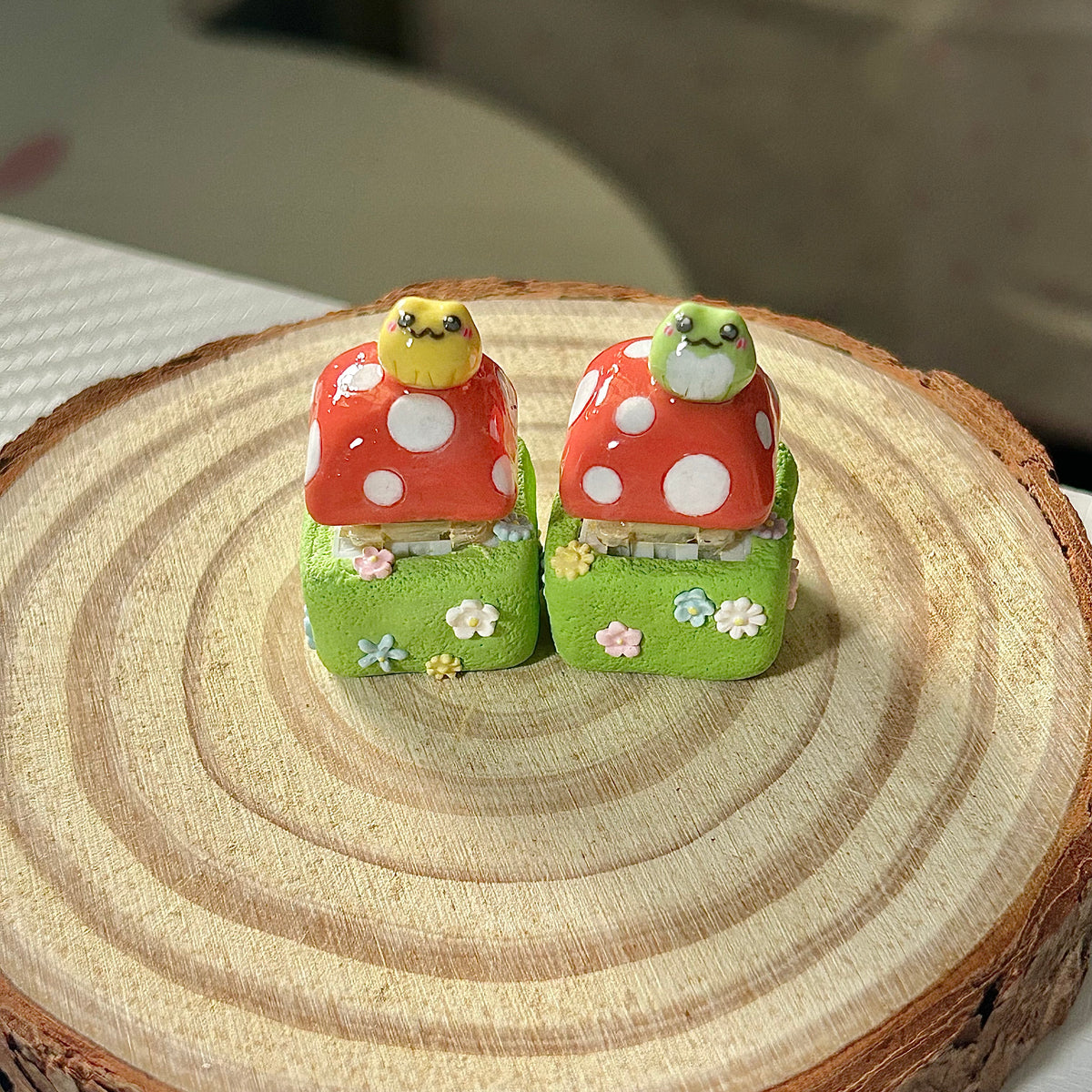 Mushroom Frog Clicker/Keycap (Made-to-order)