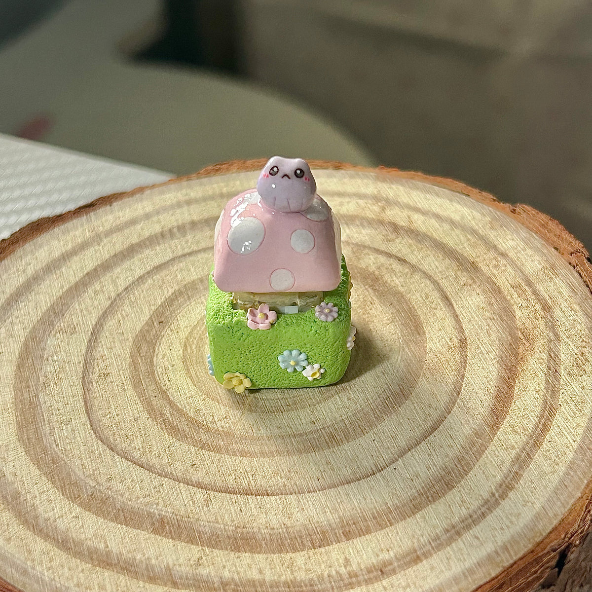 Mushroom Frog Clicker/Keycap (Made-to-order)