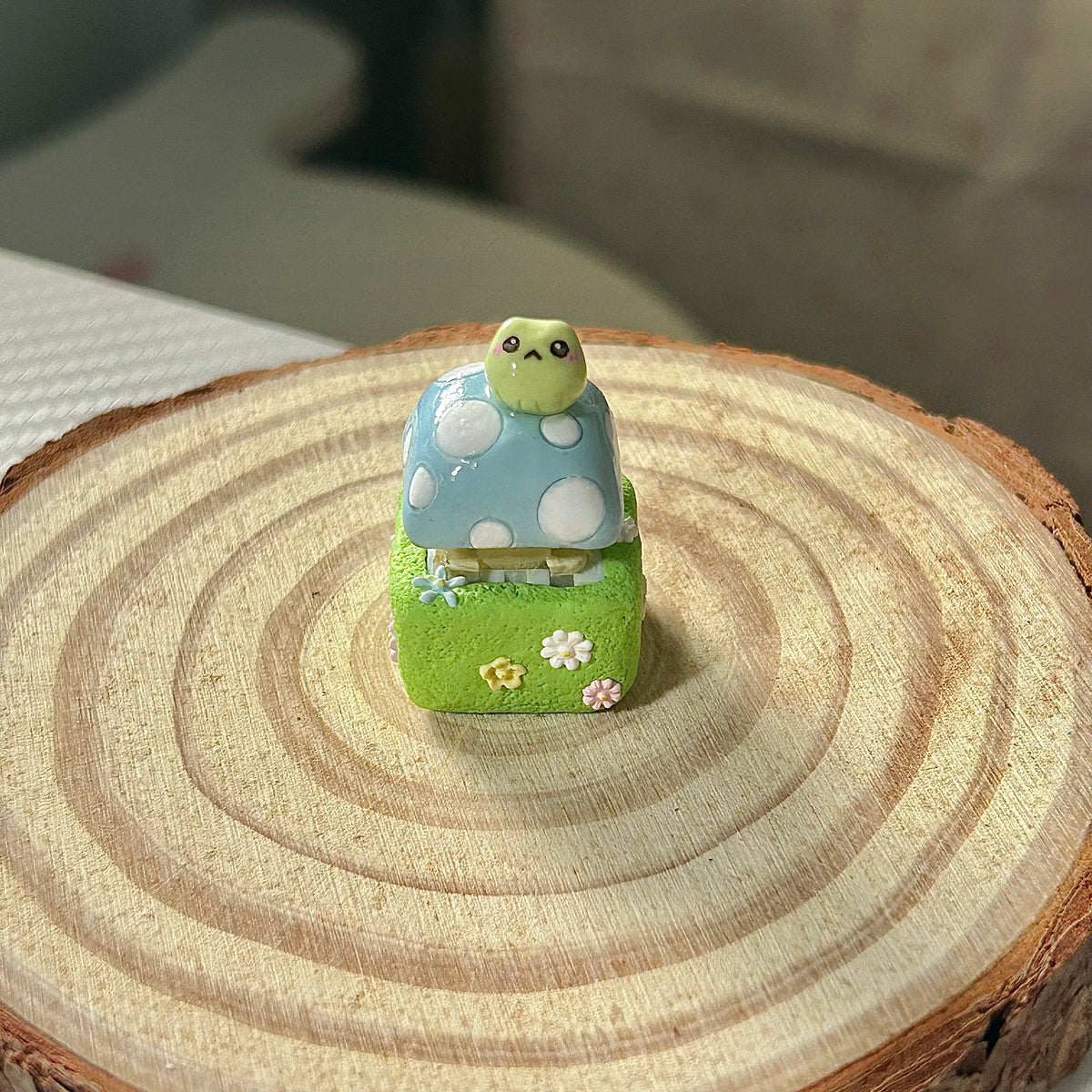 Mushroom Frog Clicker/Keycap (Made-to-order)