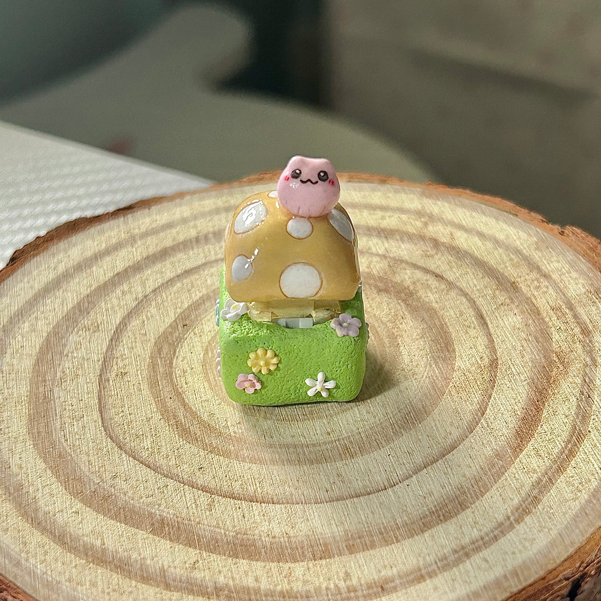 Mushroom Frog Clicker/Keycap (Made-to-order)