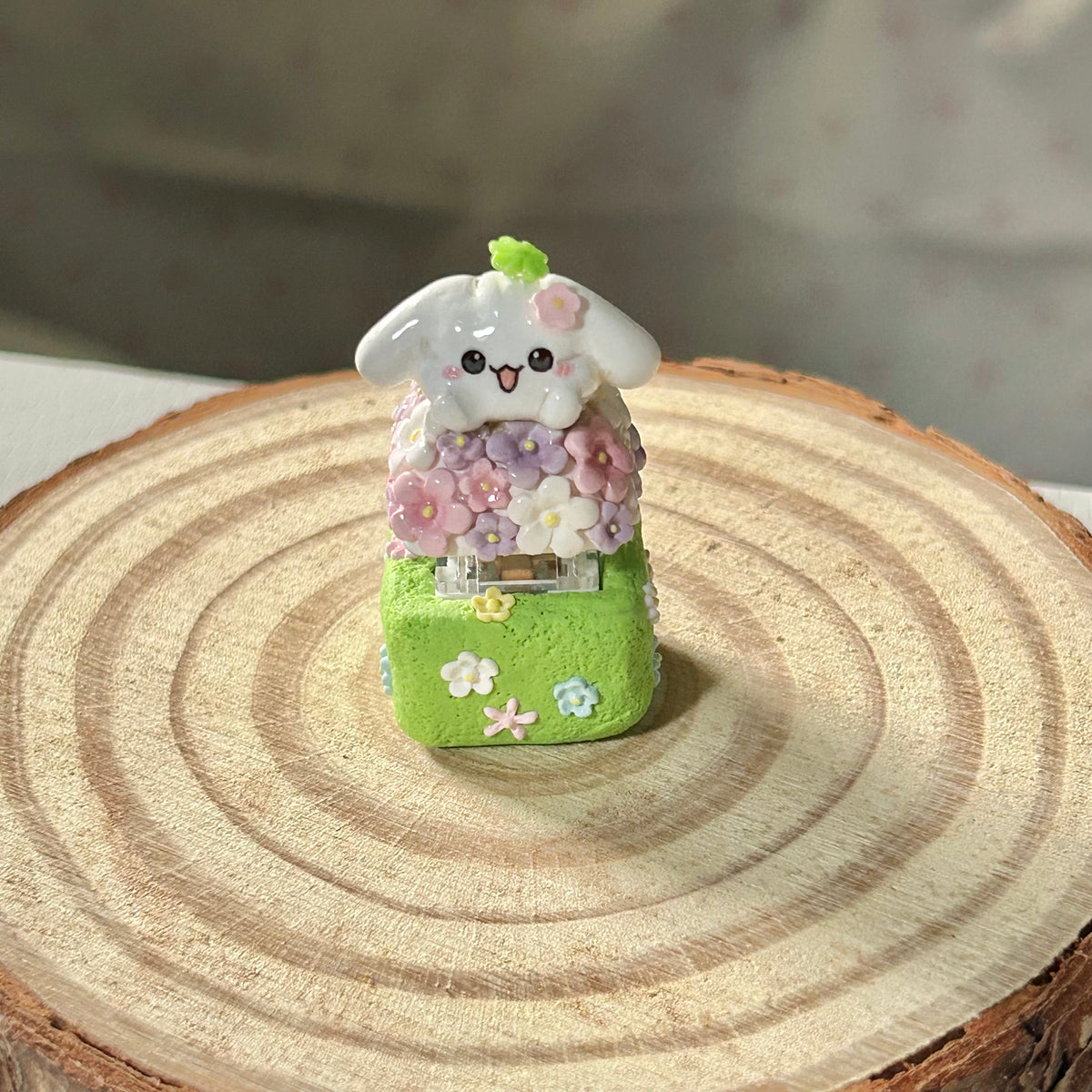 Peek-a-bloom Keycap/Clicker (Made-to-order)