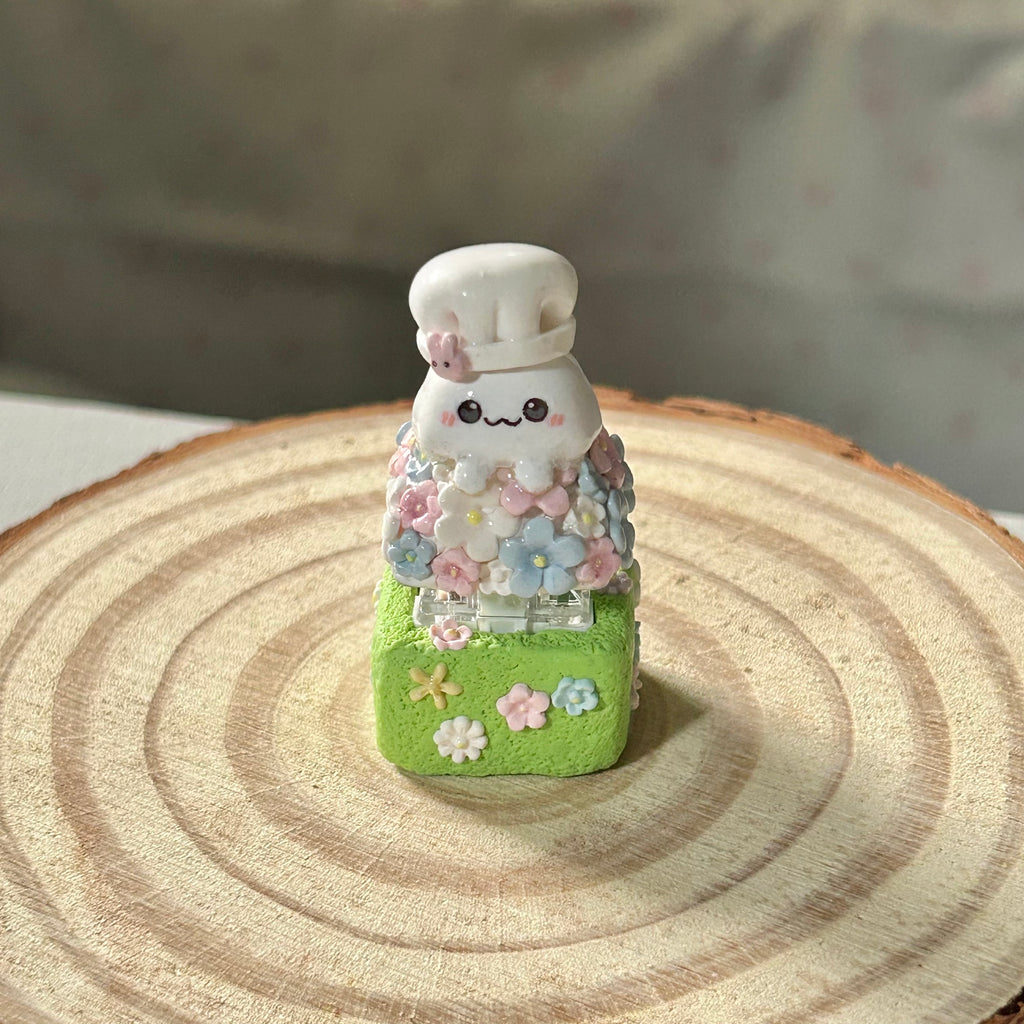 Peek-a-bloom Keycap/Clicker (Made-to-order)