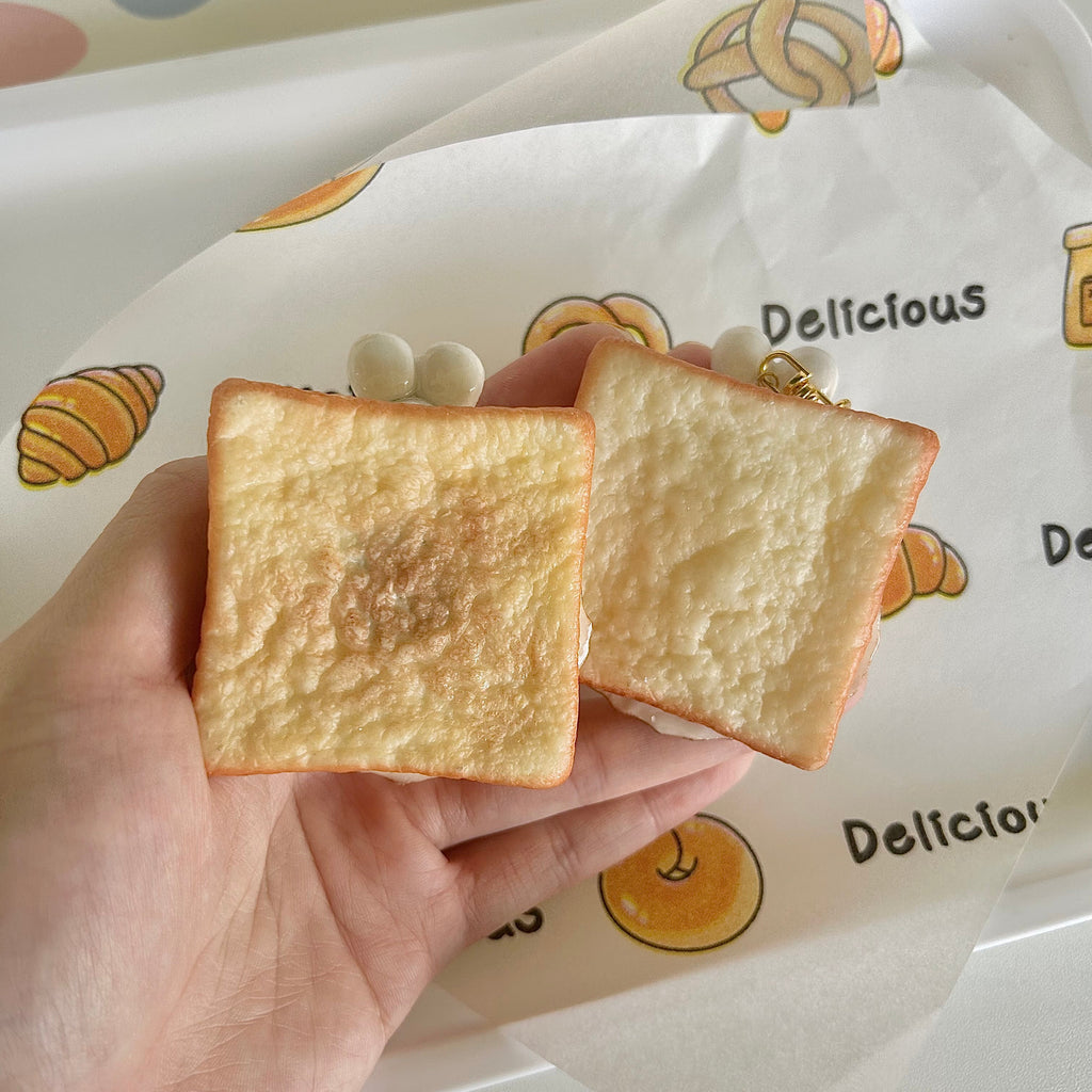 Bunnie Egg Bread/Toast Magnet or Keychain