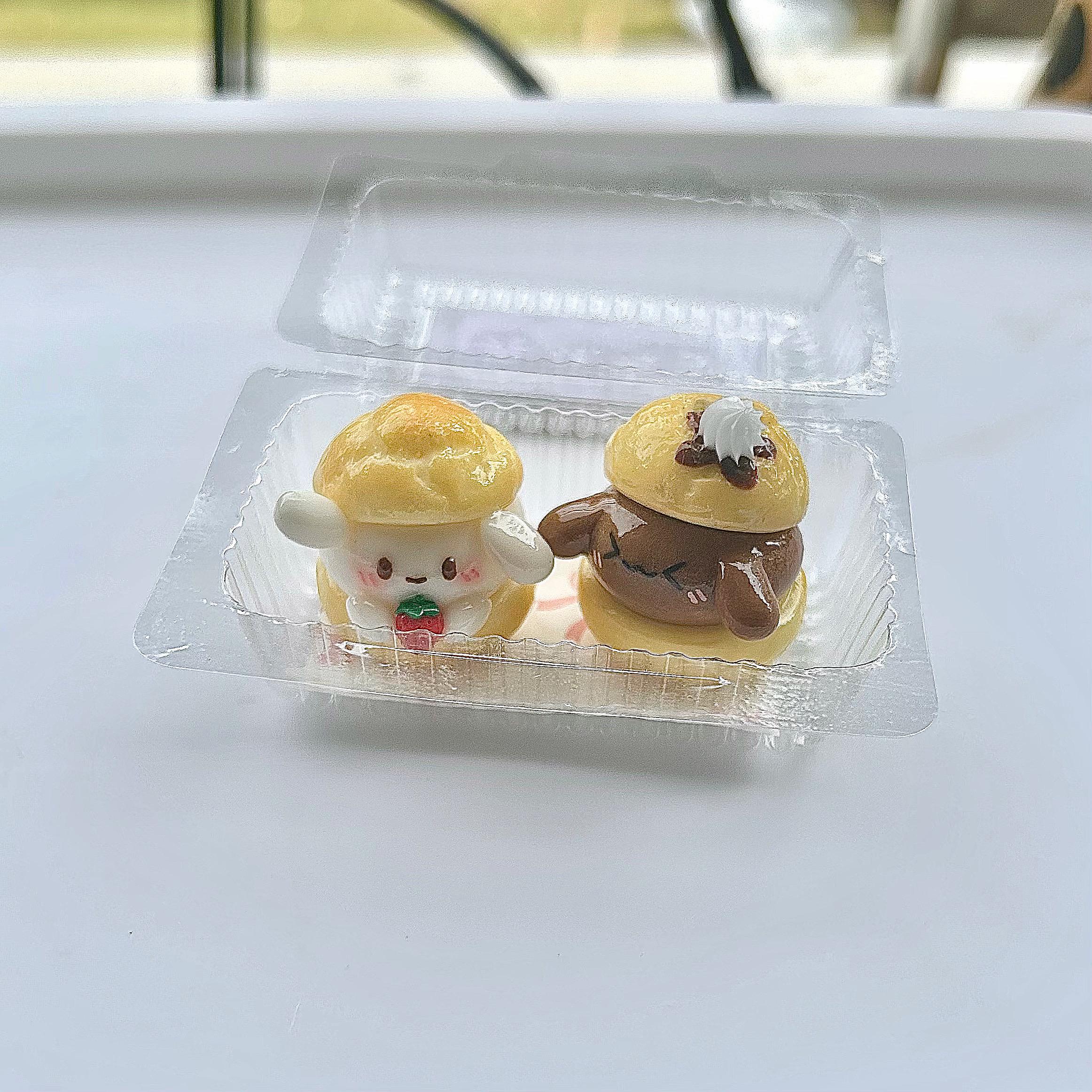 Bunnie Cream Puff/Choux Pastry Keychain