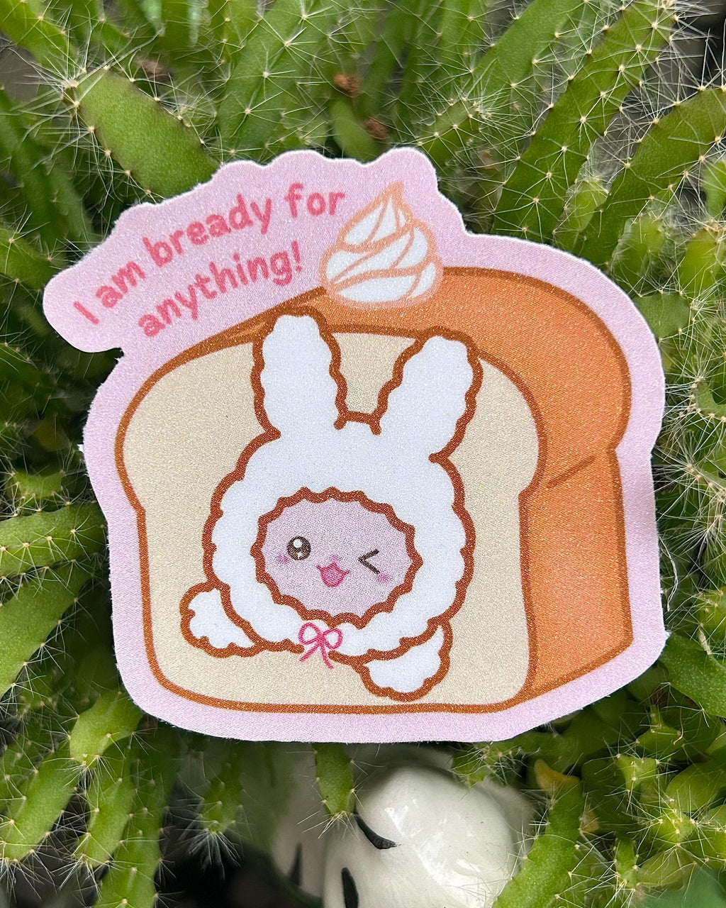 Glitter die-cut bunny and sheep stickers