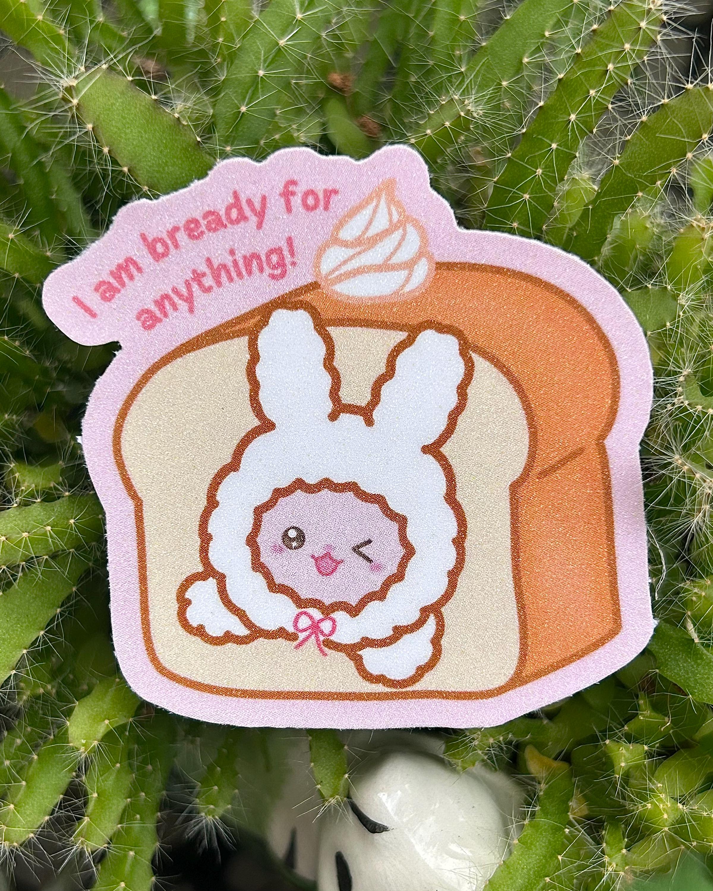 Glitter die-cut bunny and sheep stickers