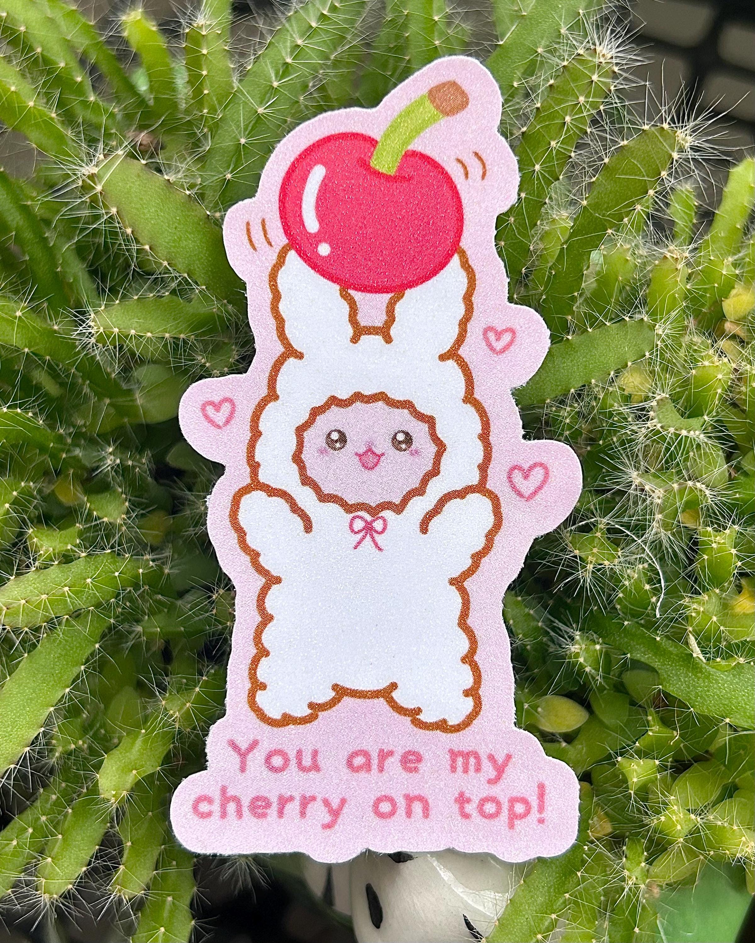 Glitter die-cut bunny and sheep stickers